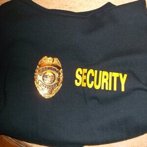 Security Officer Tee + Badge Bundle | 2X Law Pro | Like New